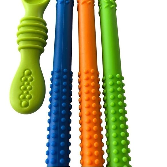 Sensory Teether Tube and Feeding Spoon - 4 Pack - Picture 8 of 16